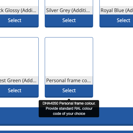 Custom colour wheelchair frame